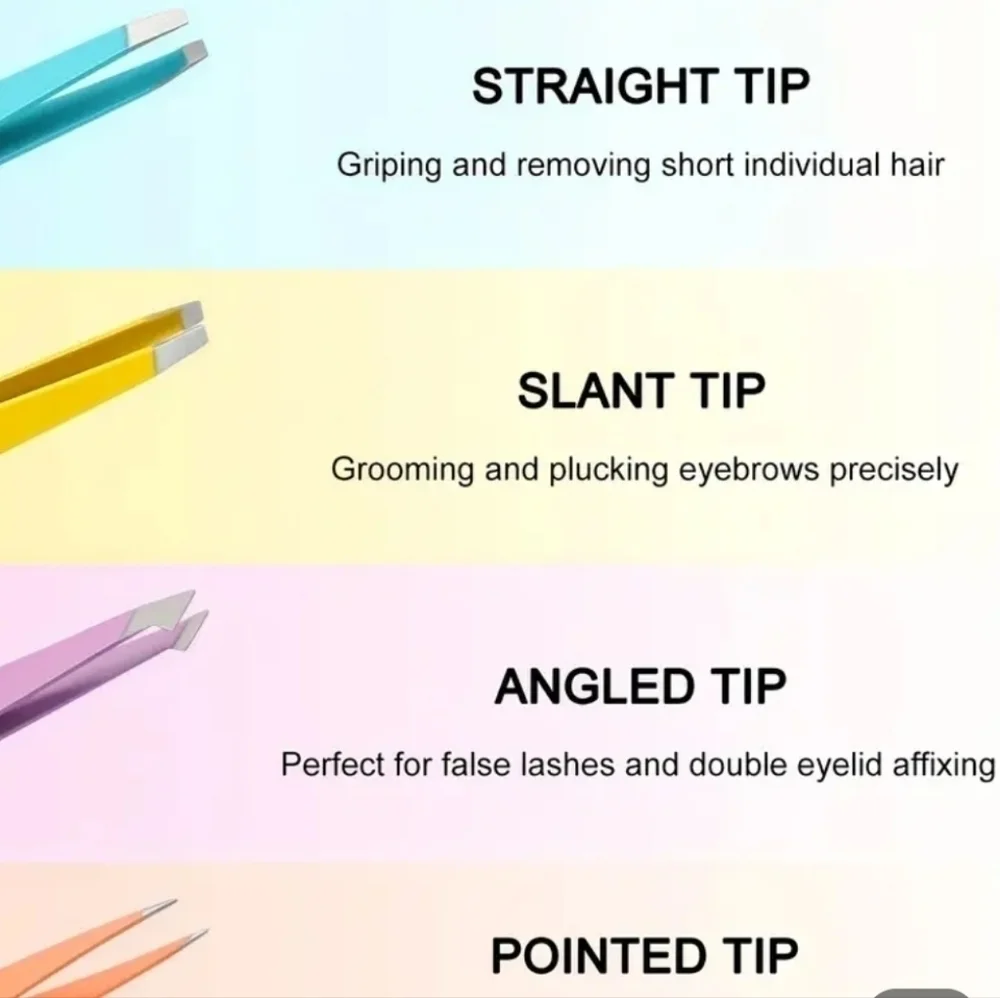 NWOT Multi-Colored Tweezer Set